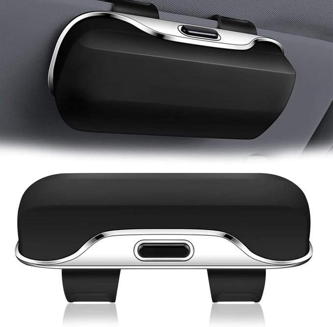Draagbare Brillhouder voor Auto - Auto-Organizer en Zonnebrilhouder voor Zonneklep