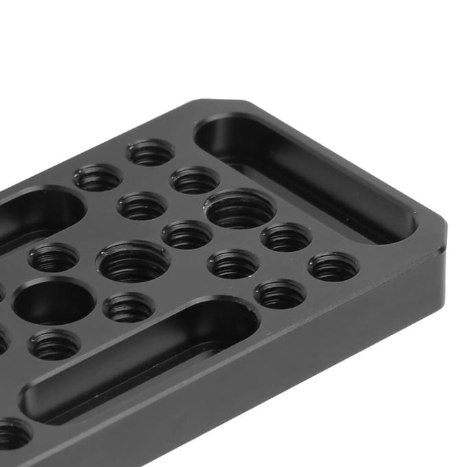 Aluminiumlegering Video Switching Kaas Uitbreidingsplaat Camera Easy Plate voor DSLR Camera black