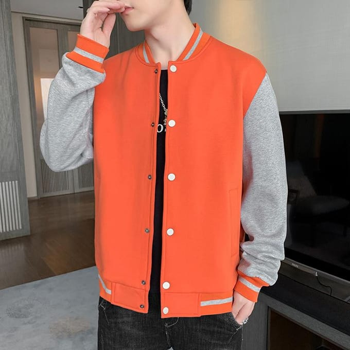 Lente- en Herfstjas Heren Koreaanse Editie Trend Los Veelzijdig Trendmerk Casual Baseballjack L red
