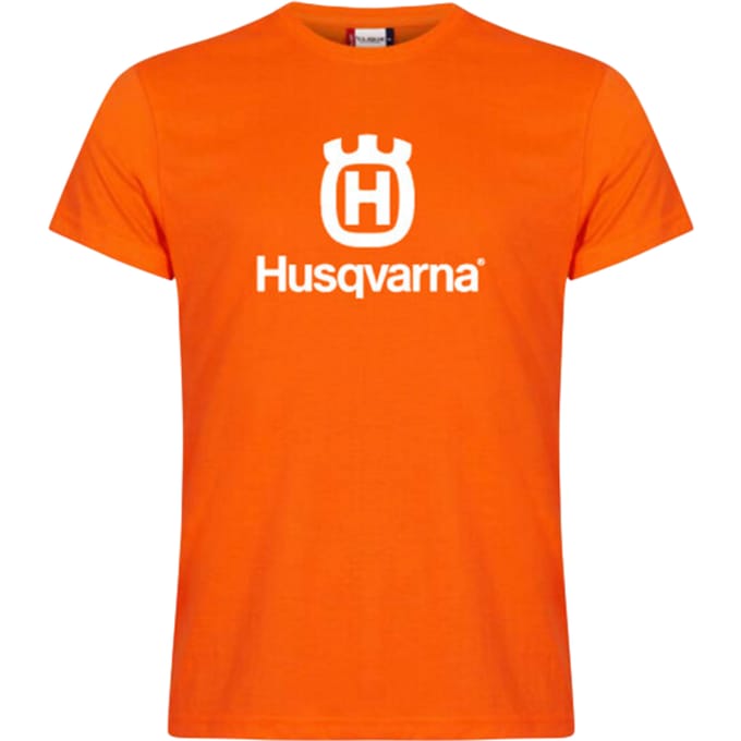 Husqvarna T-Shirt Solid Orange Maat L