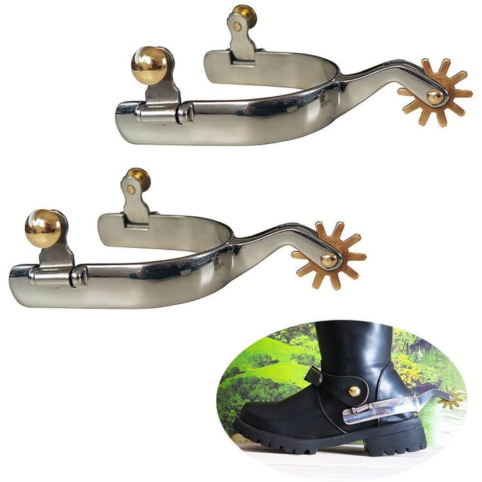 1 paar paardensporen voor dames, sporenaccessoires Uitrusting Sporen paardensportuitrusting gray