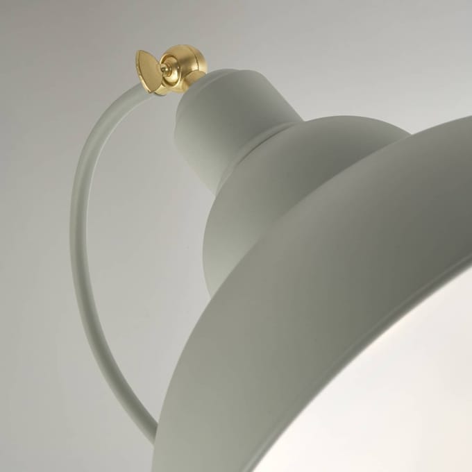 Searchlight Vloerlamp Yosra, taupe, metaal, 166 cm, E27