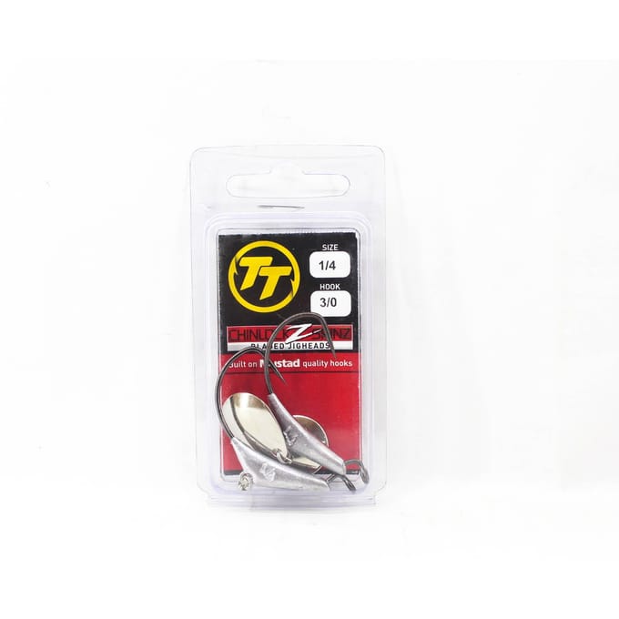 Tête plombée Tackle Tactics TT Chinlockz SpinZ NC 1/4 oz 3/0 2/paquet (7509)