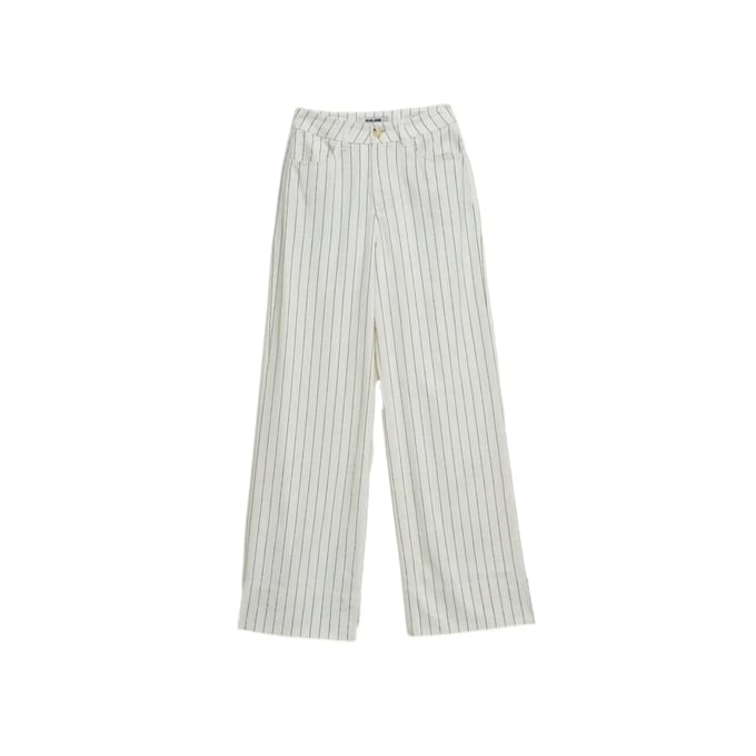 wijde linnen broek voor dames Salsa Jeans