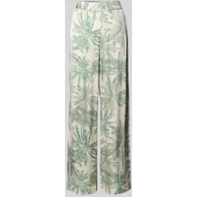regular fit wijdte broek van pure viscose