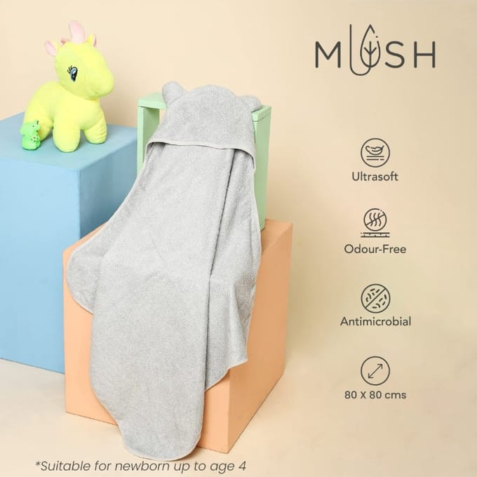 Bamboe Wikkeldeken - Omslagdoek voor Baby- Ultra Soft & Super Absorberend - Grijs