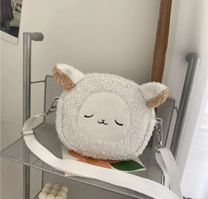 IL BAMBINI - Off-white schaap pluche tasje - Meisje kind (vanaf 6 jaar)