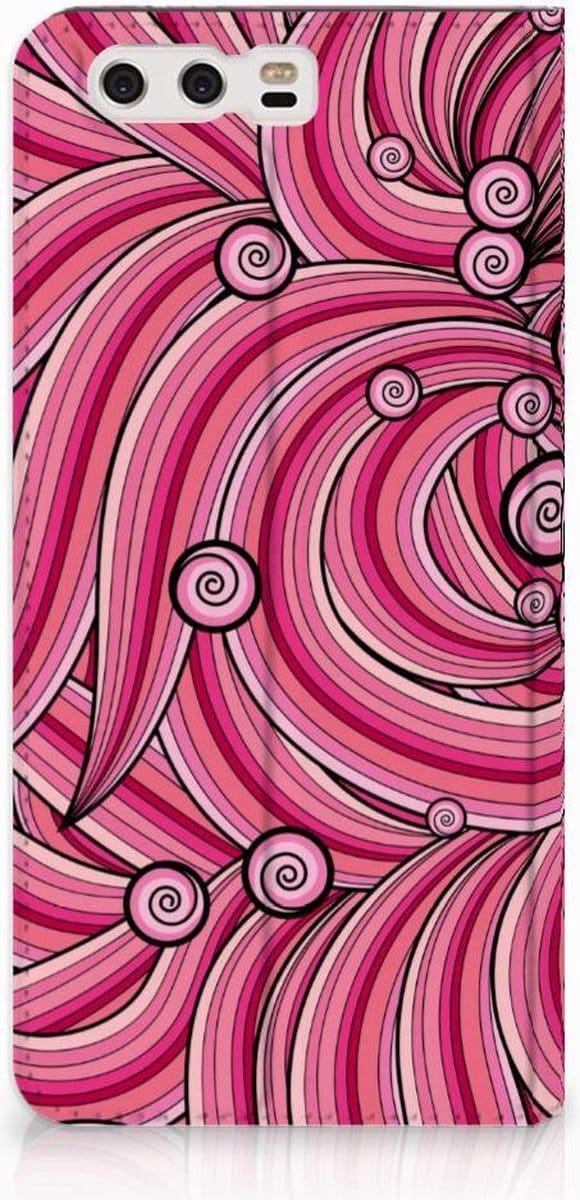 Huawei P10 Plus Bookcase Swirl Pink