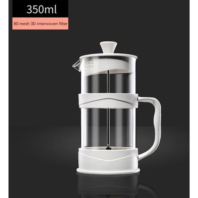 Handpers Koffiemachine Thuis Brouwen Koffiepers Theefilter Koffiemachine Handpot multifunctionele Filter white