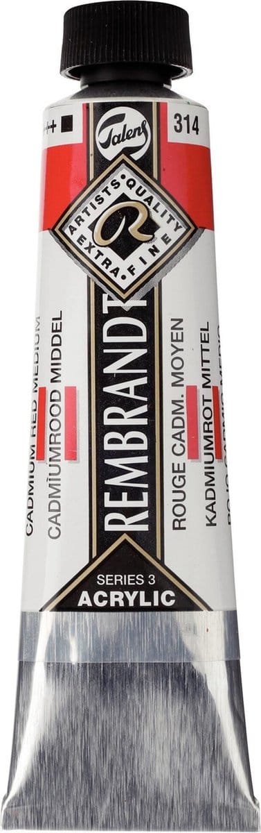 Rembrandt Acryl Verf Serie 3 Cadmium Red Medium (314)