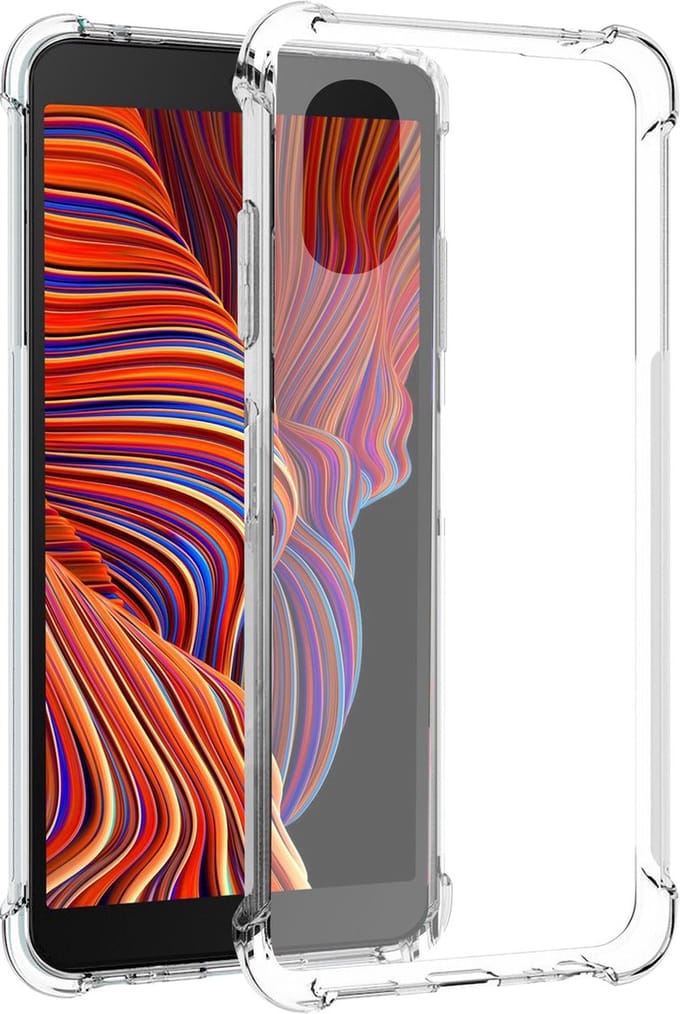 Samsung Galaxy Xcover 5 hoesje transparant siliconen backcover shockproof