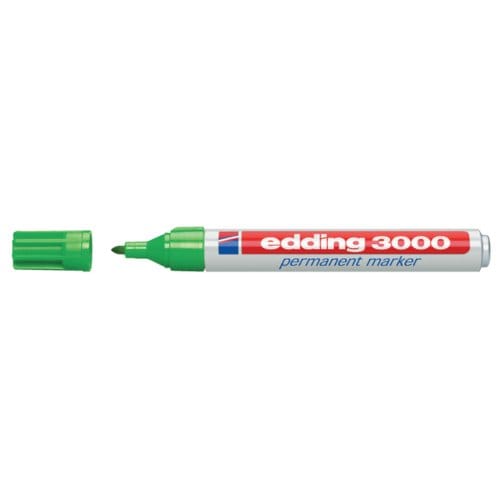 edding 3000 permanent marker rond - Lichtgroen - 1 stuk