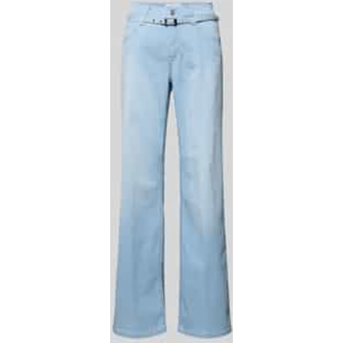 flared jeans met riem model 'Liz City'