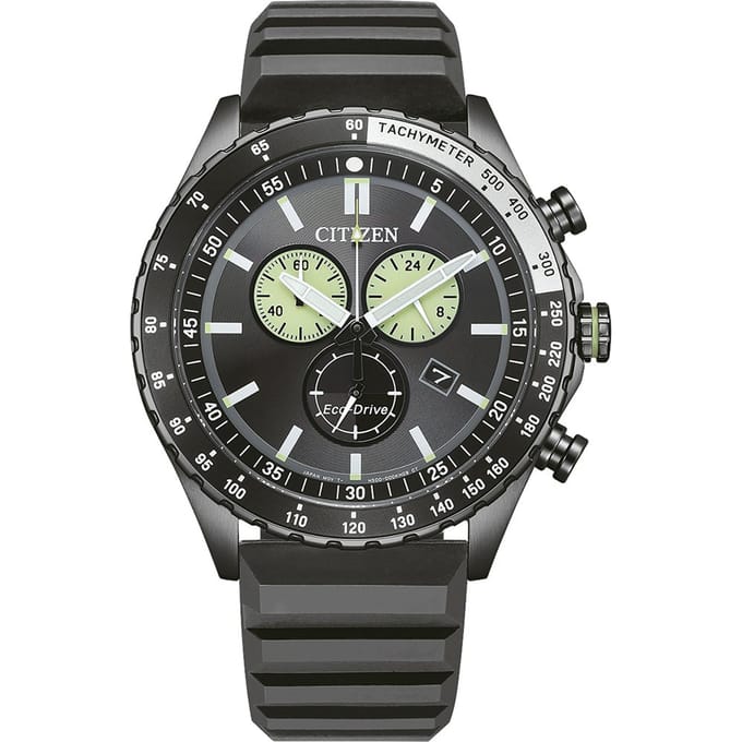 Citizen AT2565-05E Horloge - Siliconen - Zwart - Ø 43 mm