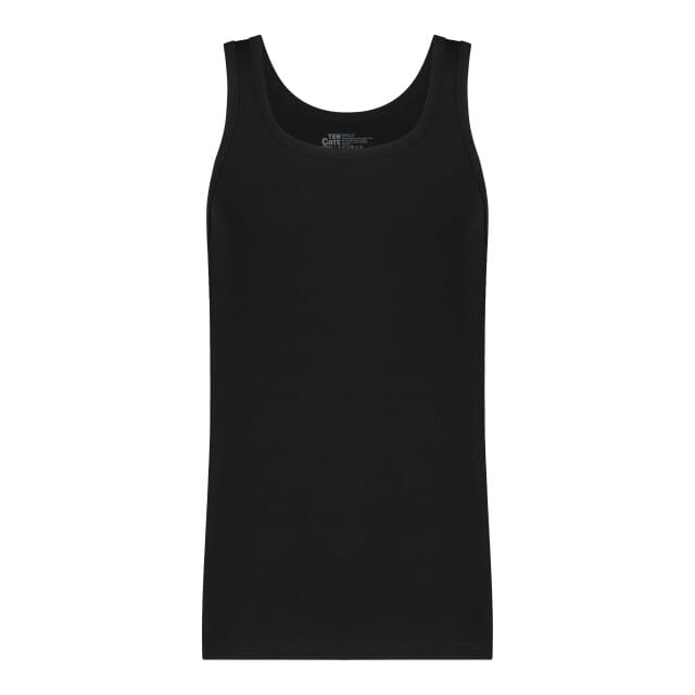 Ten Cate Basics singlet zwart 2-pack voor Heren | Maat S