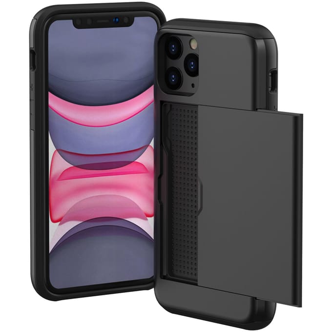 imoshion Hoesje met Pasjeshouder - Geschikt voor Apple iPhone 11 Pro - Zwart