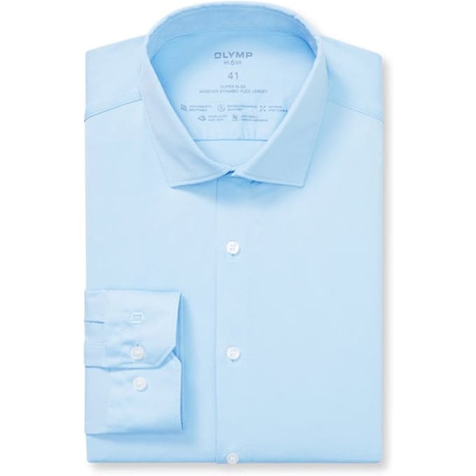 OLYMP No. Six 24/Seven Overhemd, Super Slim, Modern Kent, Bleu