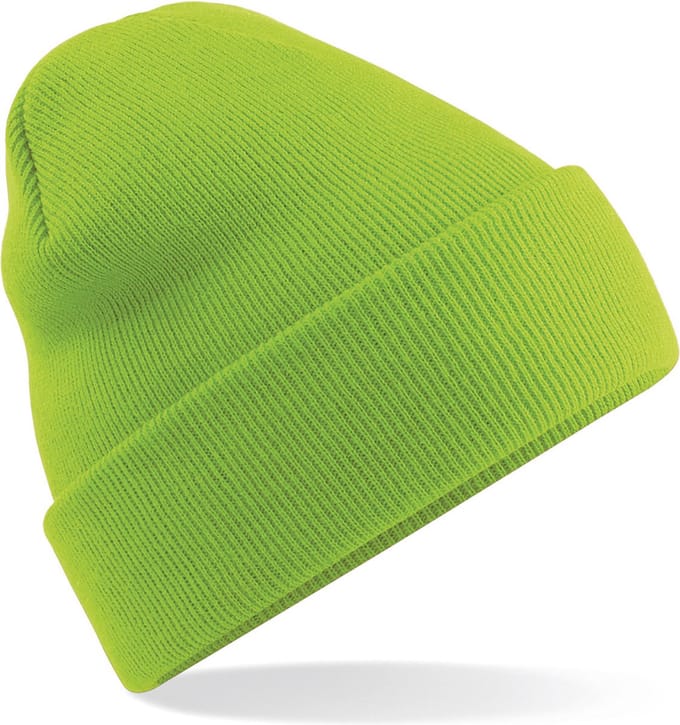 Basic winter muts Lime groen