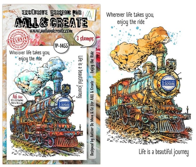 Aall & Create clearstamp A6 - Enjoy the ride