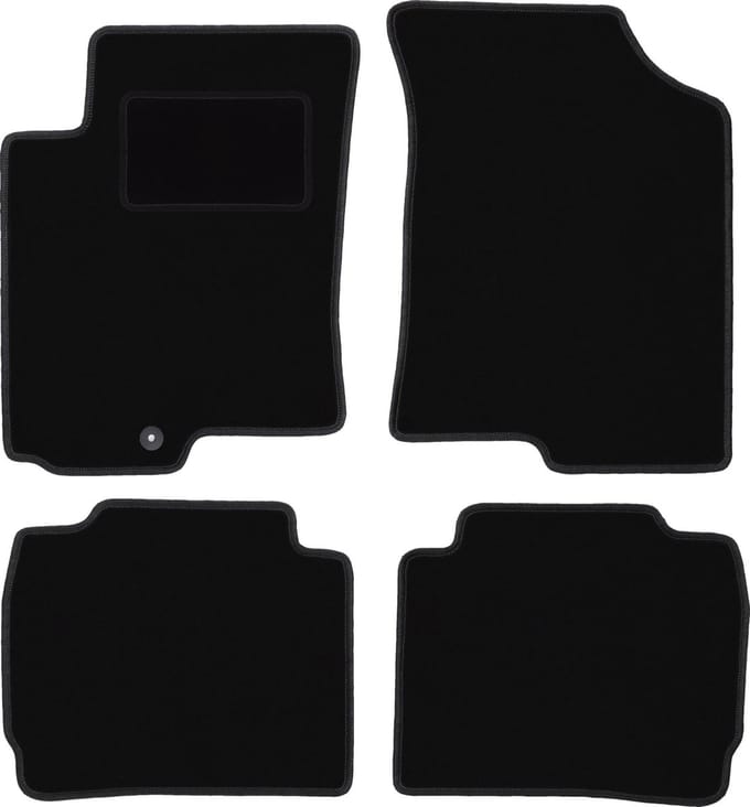 Zwarte veloursmatten voor: Hyundai Accent MC hatchback, sedan (2005-2011)