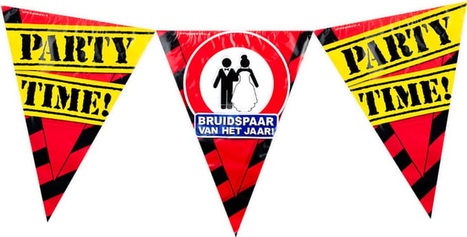 Vlaggenlijn - Bruidspaar van het Jaar/Party Time - 10m - Paper Dreams