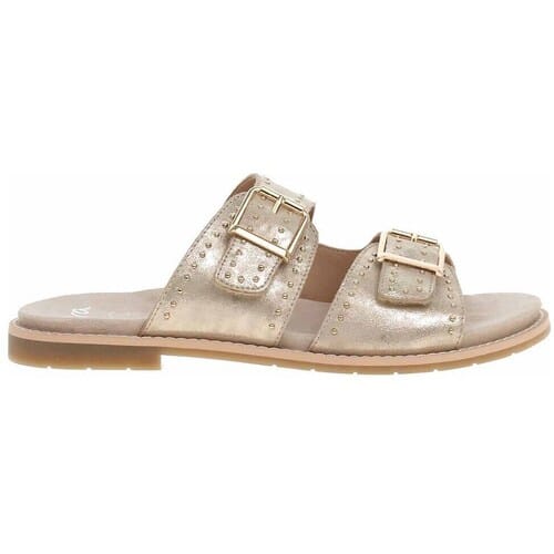Ara - 1253608 ELBA-S - Dames slippers - Kleur: Wit/beige - Maat: 38