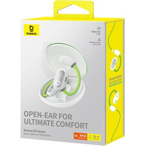 Baseus Eli Sport 1 Open-Ear TWS oordopjes Aurora Groen