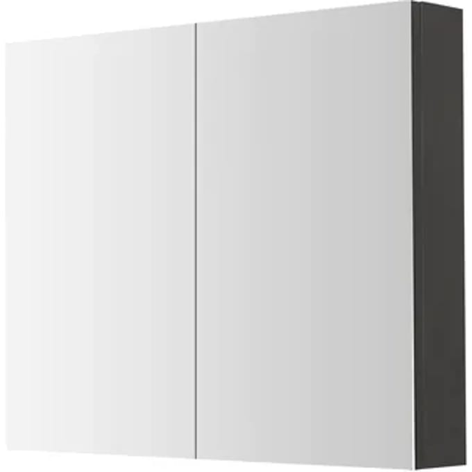 Aquazuro Spiegelkast Arezzo 80cm Donkergrijs