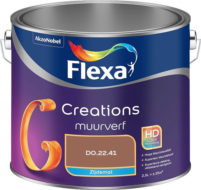 Flexa - Creations Muurverf Zijdemat - D0.22.41 - Mengverf - 2,5 L