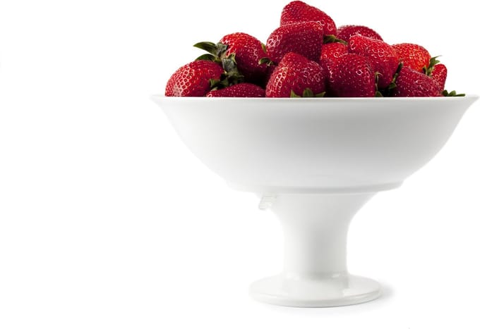 Fusionbrands - Serve It met zuignap Small - Porselein - Wit