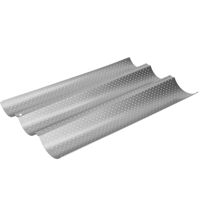 Moule à pain français antiadhésif multi-rainures ondulées, plaque de cuisson pour baguettes, ustensile de cuisine Type 1 gray