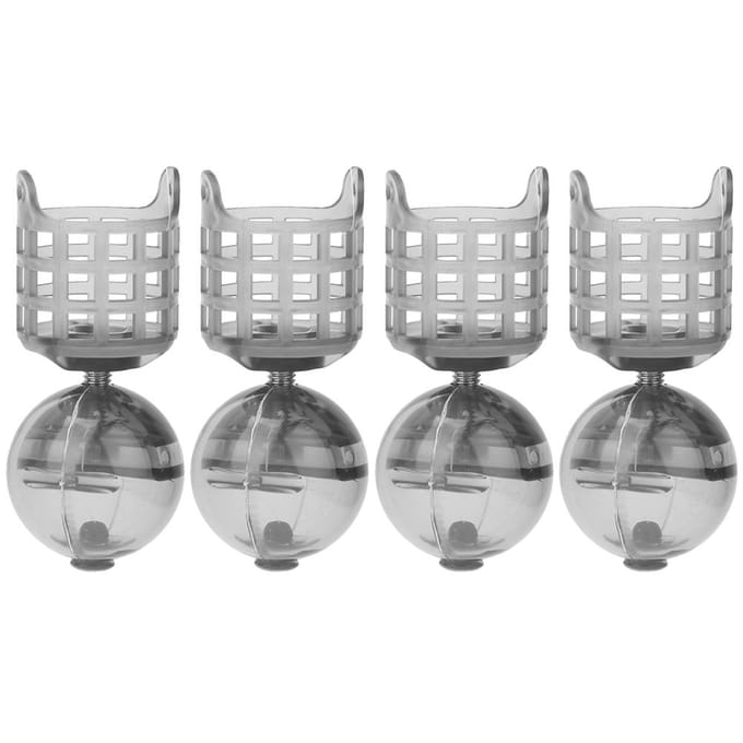 4 Stuks PE Plastic Draagbare Visvoerder Lokaas Kooi Tackle Accessoires met GewichtL