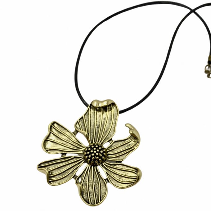 Ketting Bloem-goudkleur-45 cm - Charme Bijoux