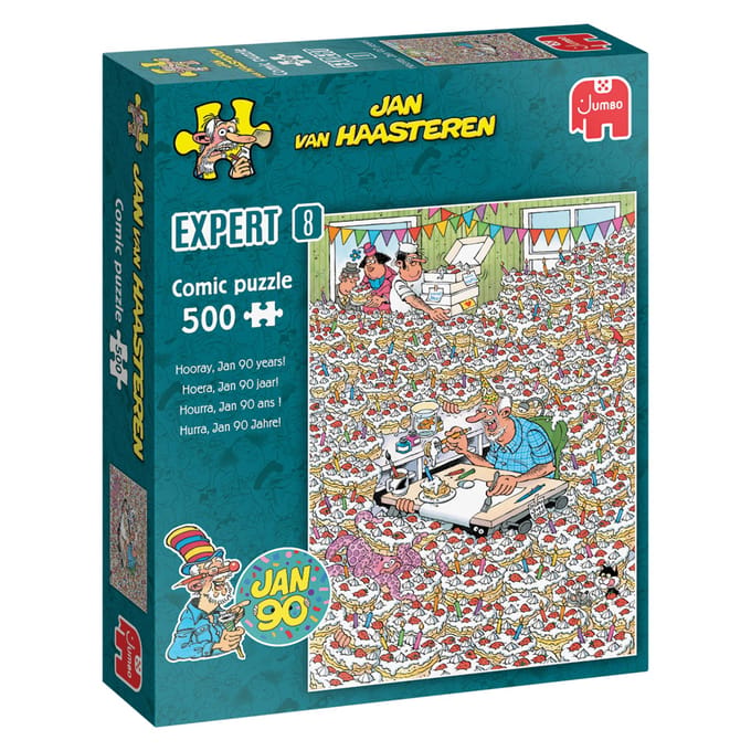 Jan van Haasteren Expert 8 - Jan 90! - Puzzel 500 stukjes volwassenen - Legpuzzels