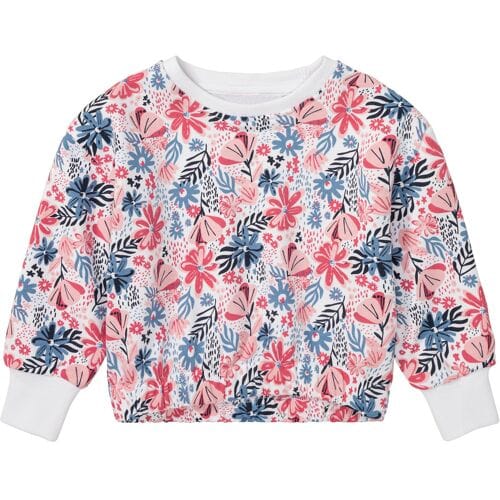 LUPILU Meisjes sweater (wit, 122/128)