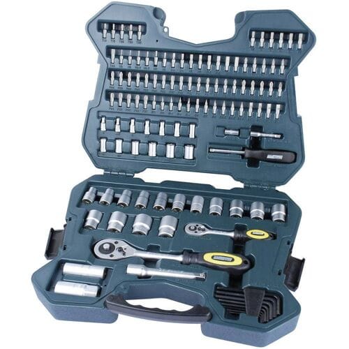Brüder Mannesmann M98415 Dopsleutelset Metrisch 1/4 (6,3 mm), 1/2 (12,5 mm) 115-delig
