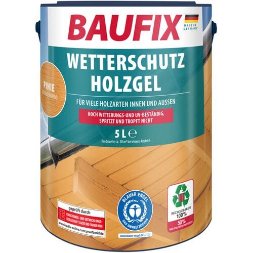 BAUFIX Weerbeschermende houtgel 5 liter (Grenen)