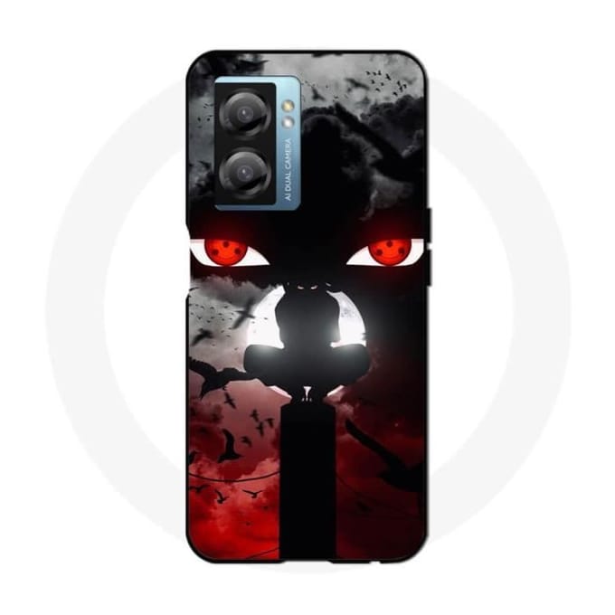 Oppo A77 5G hoesje itachi uchiha naruto anime kunst