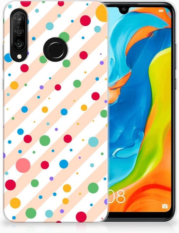Huawei P30 Lite TPU bumper Dots