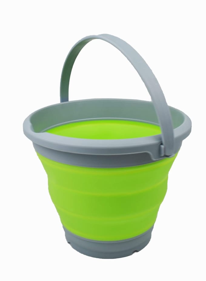 Emmer (grijs/grasgroen, 5.5L - rond)