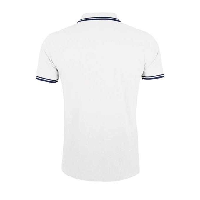 SOLS Heren Pasadena Poloshirt (Wit/Zwaar)