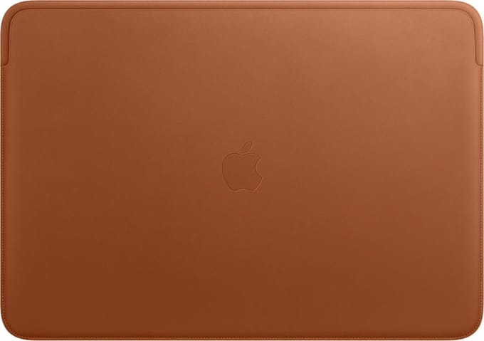 Leather Sleeve voor de Apple MacBook Pro 16 inch - Saddle Brown