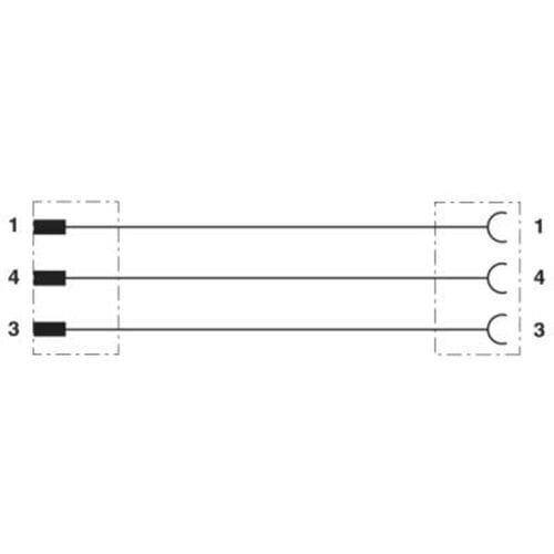 Phoenix Contact 1417701 Sensor/actuator aansluitkabel M8 Aantal polen (sensoren): 3 3.00 m 1 stuk(s)