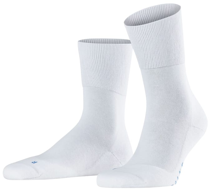 FALKE Run eenkleurig katoen functioneel materiaal sokken unisex wit - maat 46-48