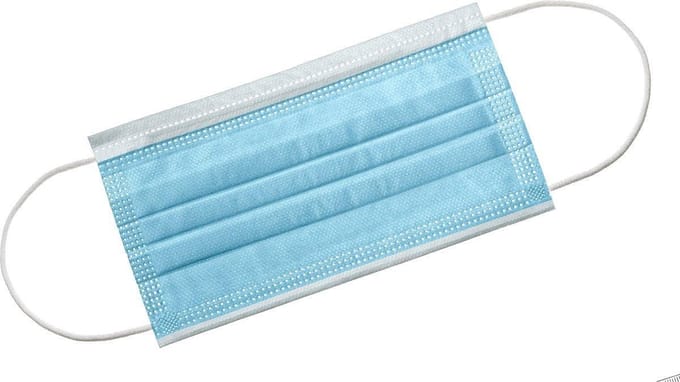 50 Blauw/Groen/Wit  FFP1 / mondmaskers met elastiek - 3 laags