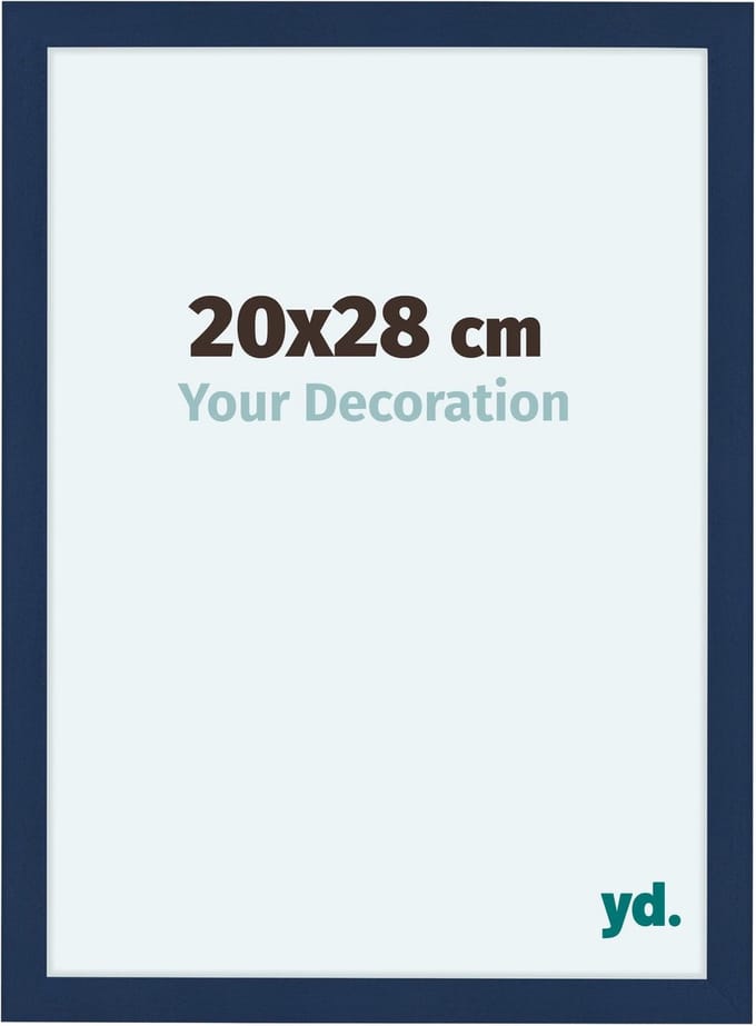 Your Decoration - Fotolijst 20x28 cm - MDF - Donkerblauw Geveegd - Como