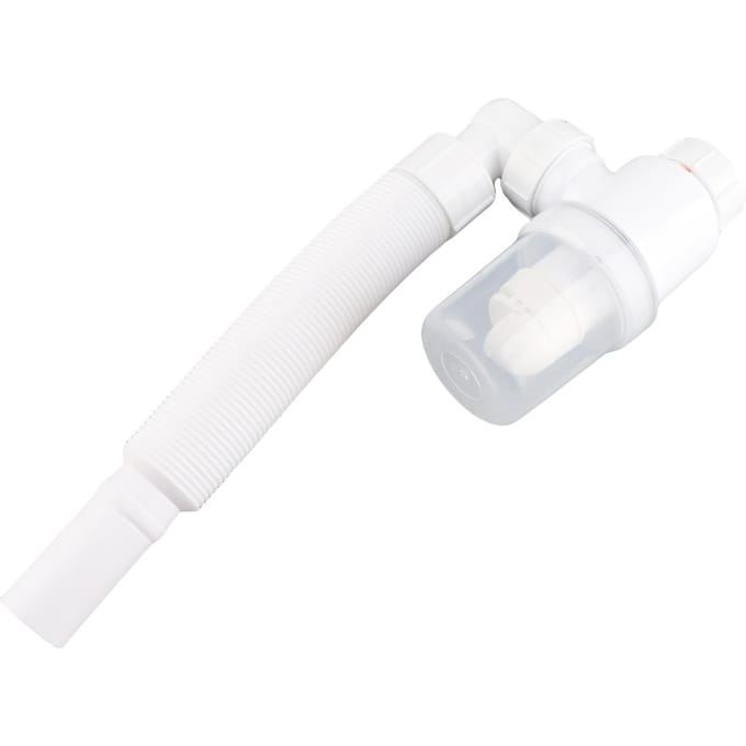 Tuyau d'évacuation de lavabo 90 degrés Tuyau d'évacuation d'évier de lavabo Blanc Flexible Anti-Odeur Tuyau d'évacuation pour Cuisine Salle de Bain white