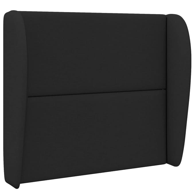 vidaXL - Hoofdbord - oor - Zwart - 80 - x - 23 - x - 6 - cm - Stof