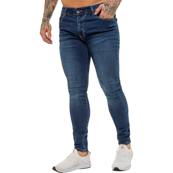 Enzo heren skinny super stretch denim jeans