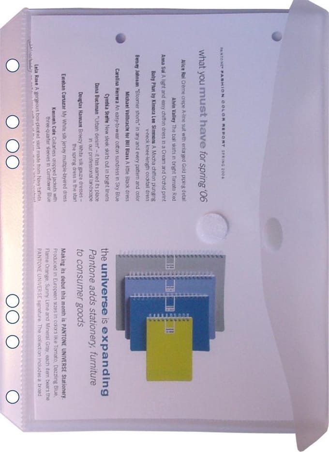 EXXO-HFP # 35061 - A5 Ringband Documententas - Kleurloos - 1 Pak @ 10 stuks